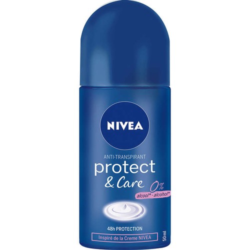 Nivea Protect & Care Déodorant Anti-transpirant 72H Roll-On 50ml