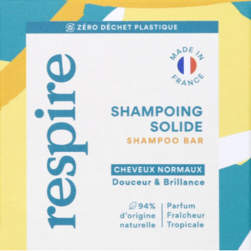 Respire Shampoing Solide Cheveux Normaux 75G