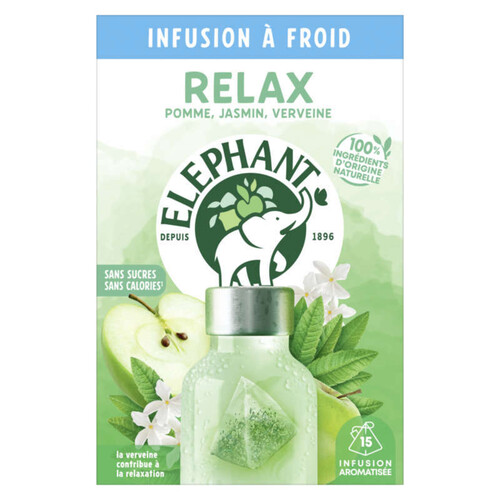 Elephant Infuse à Froid Bien être Relax 15 sachets