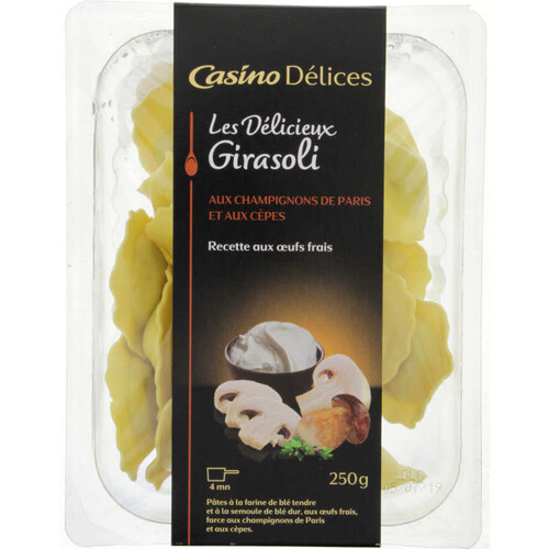 Casino Delices Girasoli - Pâtes fraîches - Aux champignons - 250g