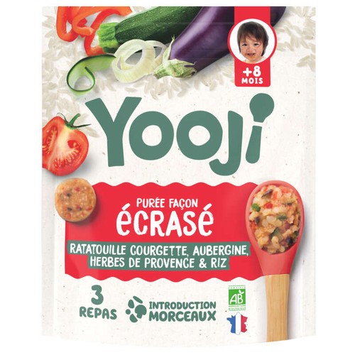 Yooji Ecrasés façon Ratatouille Bio 400g