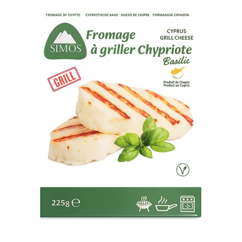 Simos Fromage à griller chypriote basilic 225g