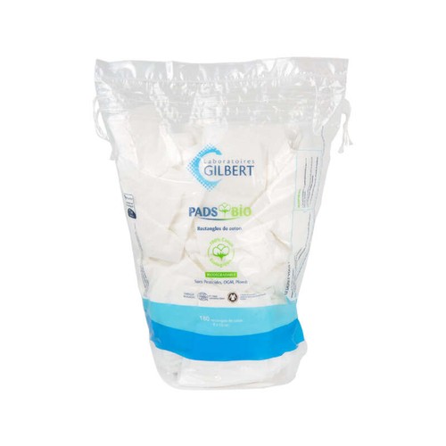 Gilbert Pads Bio Rectangles de Coton x180