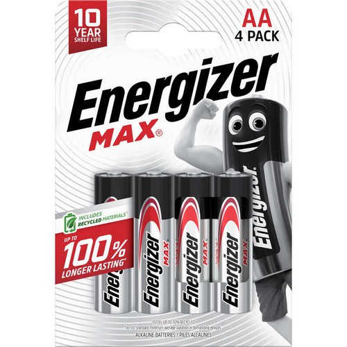 Energizer Piles Alcalines Max Aa/Lr6, Pack de 4