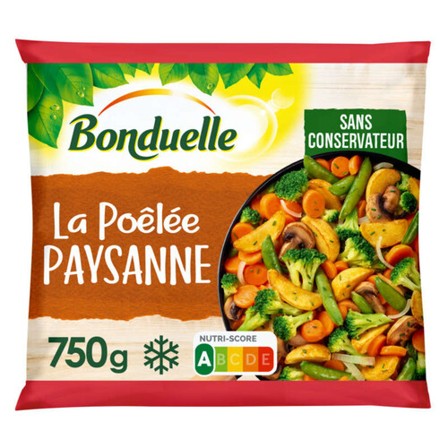 Bonduelle Légumes cuisinés La poêlée Paysanne 750g