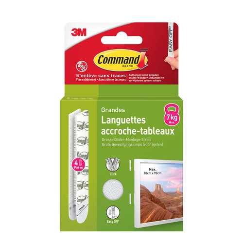 3M Languettes accroche tableaux Command™ x8