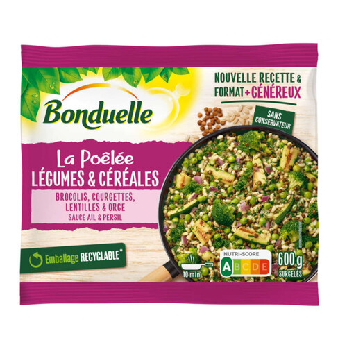 Bonduelle Légumes cuisinés Chou kale, oignon violet perles de couscous 500g