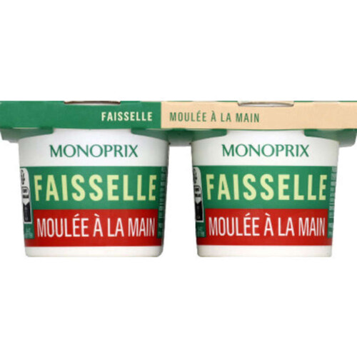 Monoprix faisselle moulée à la main 4x100g