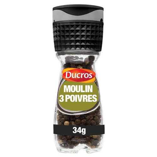 Ducros Moulin 3 Poivres 34g