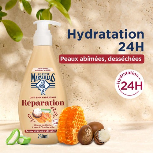 Le Petit Marseillais Lait Soin Cire d'Abeille 250ml