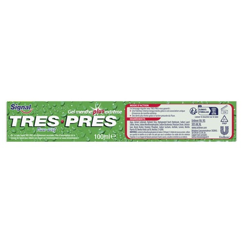 Signal Dentifrice Gel Menthe Plus Extrême - Très Près 100ml