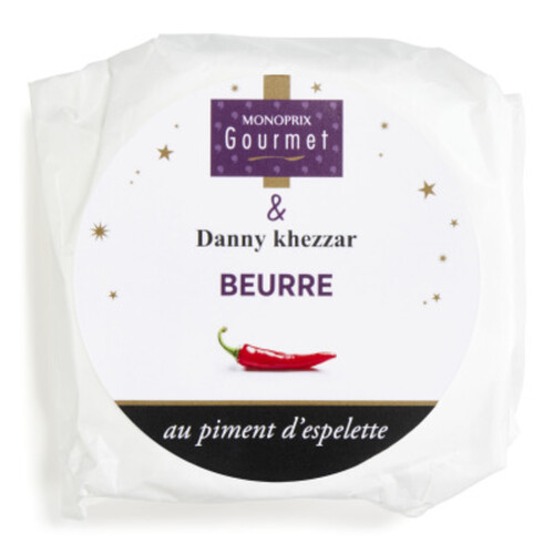 Danny Khezzar & Monoprix Gourmet  Beurre au piment d’Espelette 100g