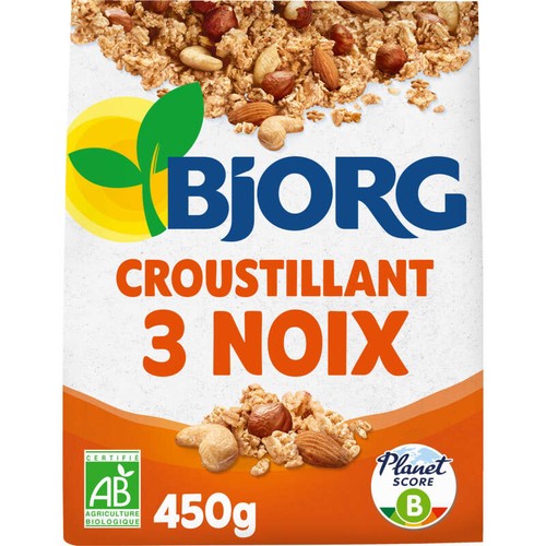 Bjorg Croustillant 3 Noix Bio 450g