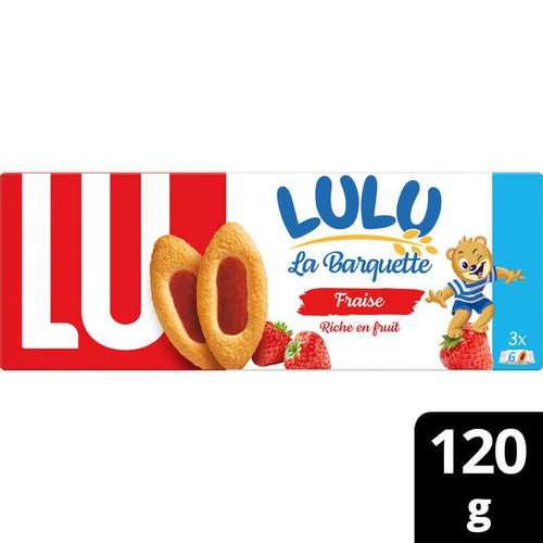 Lu Lulu La Barquette Biscuits Fraise 120g