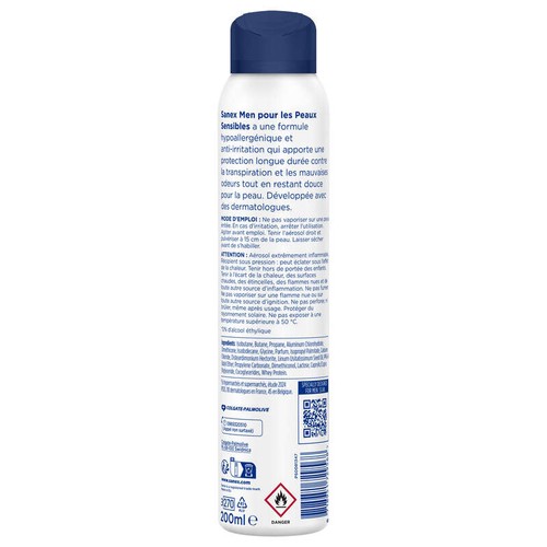 Sanex dermo déodorant sensitive 72h 200ml