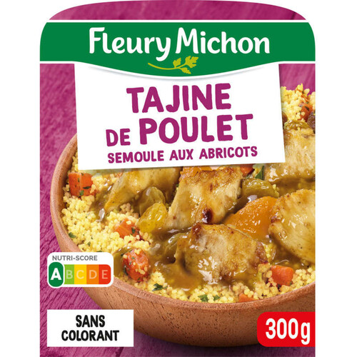 Fleury Michon tajine de poulet aux abricots semoule 300g