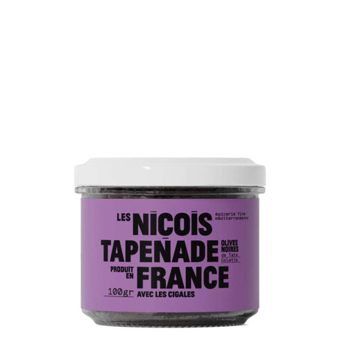 Les Niçois tapenade noire de tata colette 100g