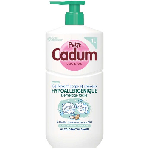 Cadum Douche Gel lavant Hypoallergénique Enfant à l’Amande 1L