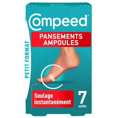 Compeed Pansements Ampoules Côté Pieds Petit Format Boite X7
