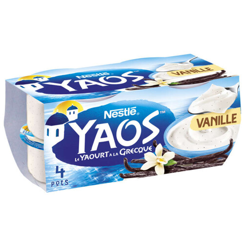 Yaos Yaourt À La Grecque Vanille 4x125g