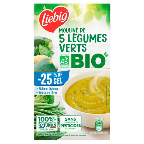 Liebig Mouliné Légumes Verts Bio 1L