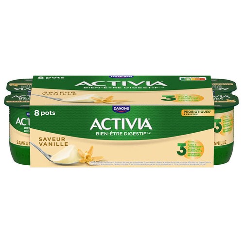 Activia Yaourt vanille bifidus 8x125g