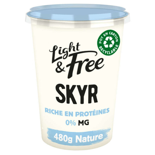 Light & free skyr light & free nature allégé 0% 480g