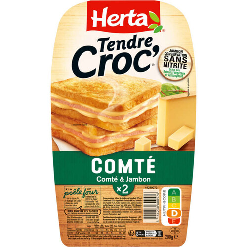 Herta Tendre Croc' Comté Jambon 200G