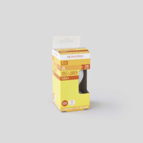 Monoprix Ampoule Led Standard 75W E27 1055 Lumen