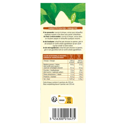 Jardin Bio Velouté Au Potiron, À La Patate Douce Et Aux Châtaignes 1L