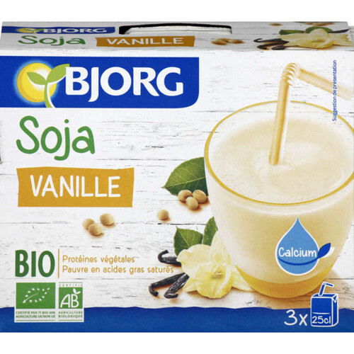 Bjorg Boisson soja vanille mini bio 3x25cl