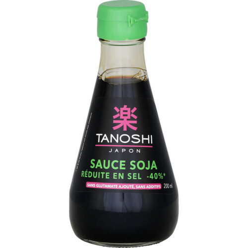 Tanoshi Japon Sauce Soja Réduite En Sel 200Ml