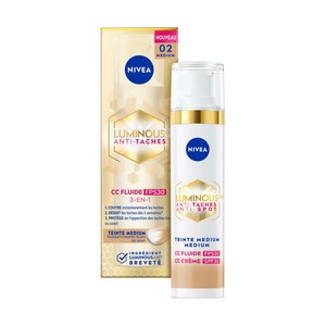 Nivea CC Crème Fluide Anti-Taches Luminous Teinte Médium FPS30 40ml