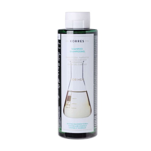 Korres Shampoing Anti-chute Homme - Cystéine & Minéraux 250ml