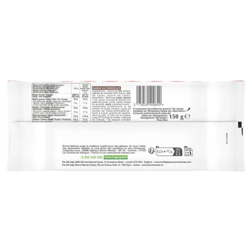 Bonne Maman Sablés tout choco 150g