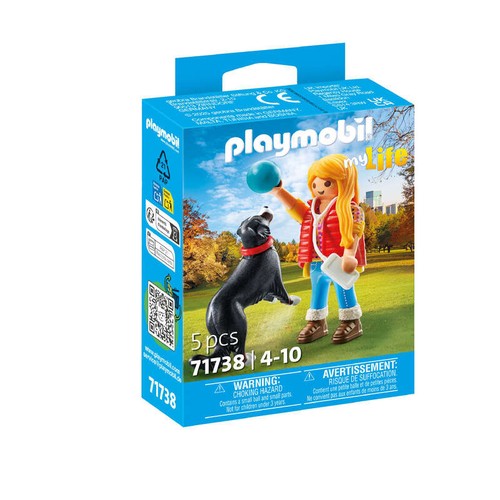 Playmobil Jeune fille avec chien de montagne