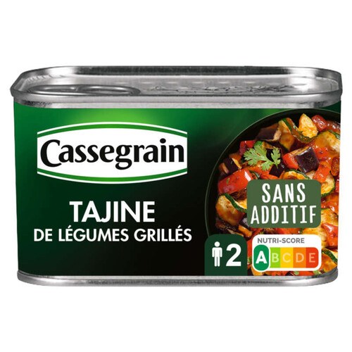 Cassegrain Tajine Légumes Grillés Coriandre Et Raisins Secs 375G
