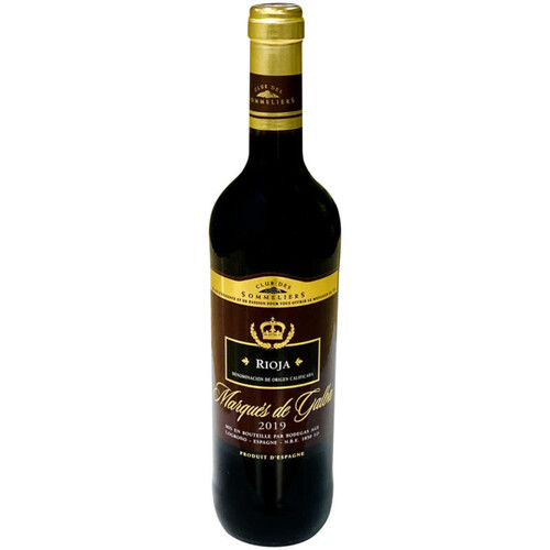 Club Des Sommeliers Marqués De Galba - Vin D'Espagne - Alc. 13% Vol.- Vin Rouge - 75Cl