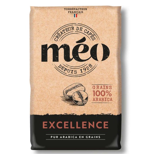 Méo Café Excellence Grains 100% Arabica 1kg