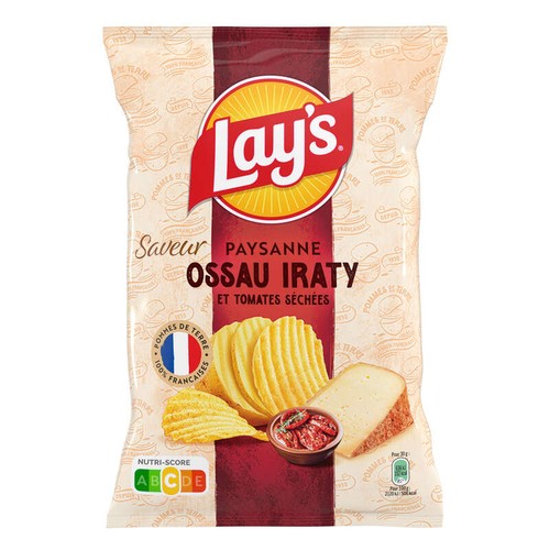 Lay's Chips Paysanne Saveur Ossau Iraty et Tomates Séchées 120g