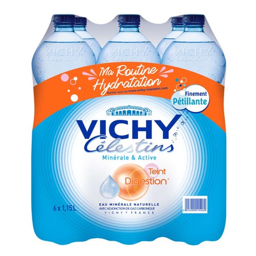 Vichy Eau Minérale Naturelle Gazeuse 6x1,15L