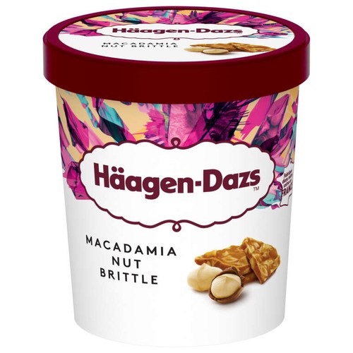 Haagen-Dazs Pot Macadamia nut brittle Prem 400g