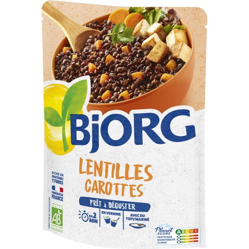 Bjorg Lentilles & carottes Bio 250g