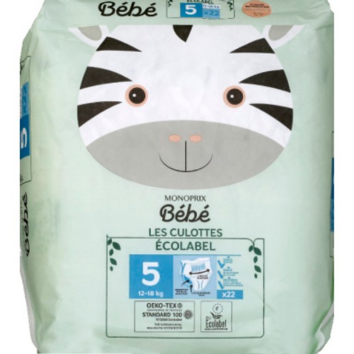 Monoprix Bébé Culottes Écolabel T5 x22