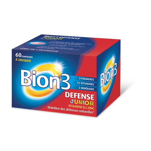 BION 3 Compléments Défense Junior A Croquer x60