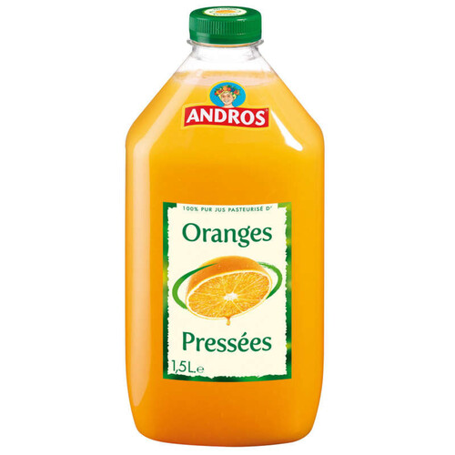 Andros 100% pur jus d'oranges pressées 1,5L