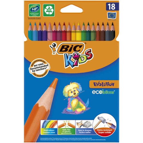 Bic Kids Crayon de Couleur Evolution x18
