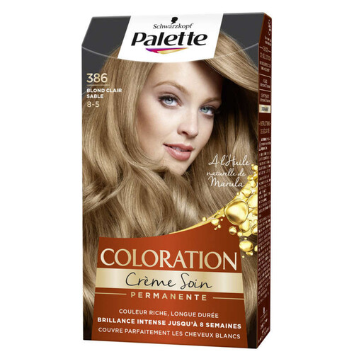 Schwarzkopf Palette Coloration Permanente Cheveux Blond Clair Sablé 386