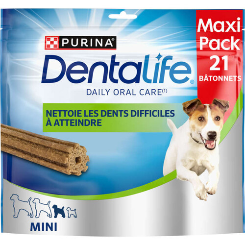 Dentalife Bâtonnets pour Chien Mini 7-12kg Maxi Pack x21 345g