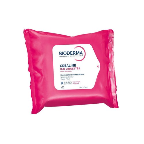 Bioderma Créaline H2O Lingettes démaquillantes Peaux sensibles x25